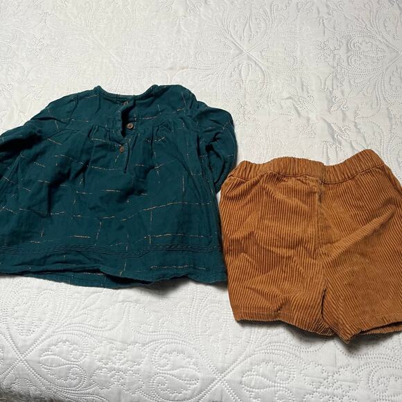 Tu Kids Corduroy Fall Outfit Size 2/3 - Picture 6 of 7